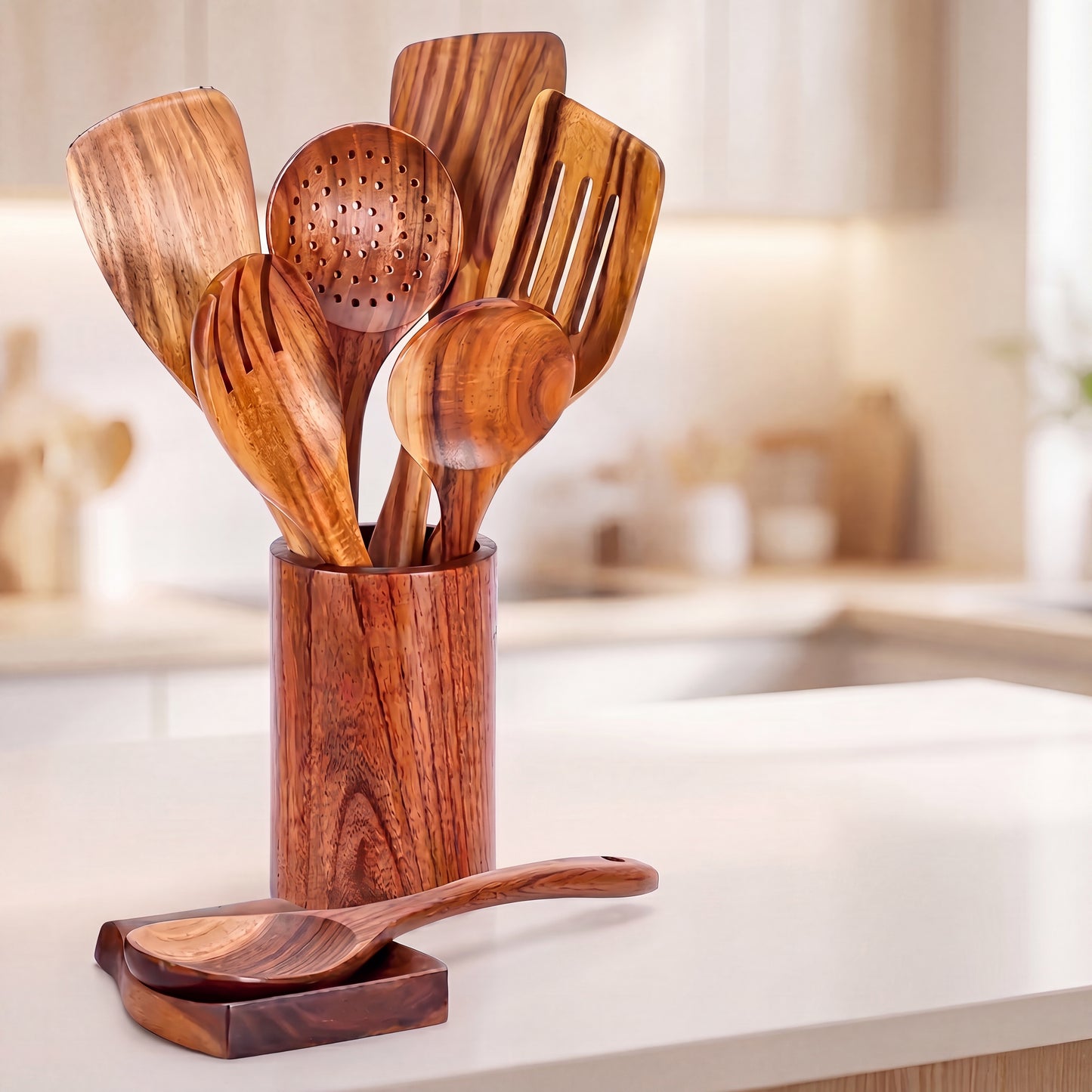 The Kove 9™ Wooden Utensil Set