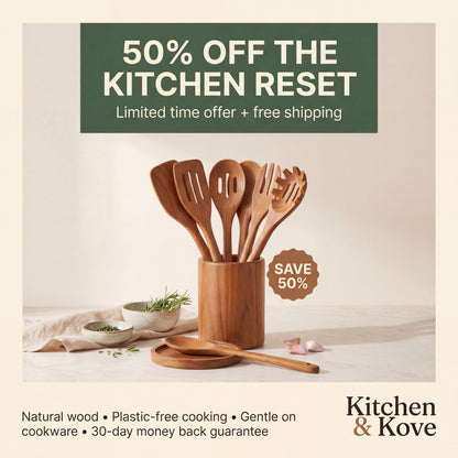 The Kove 9™ Wooden Utensil Set