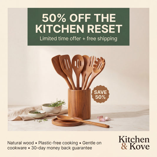 The Kove 9™ Wooden Utensil Set