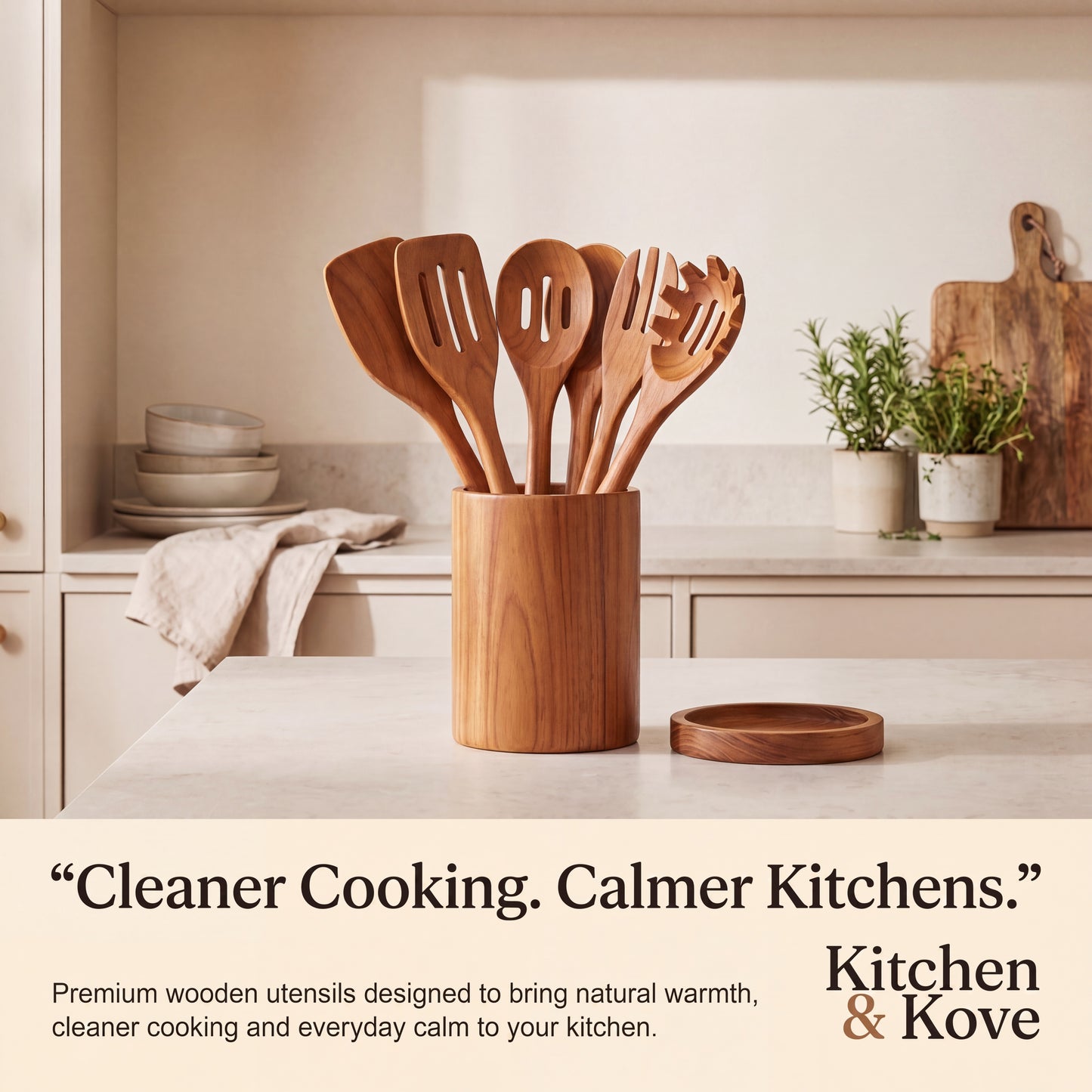 The Kove 9™ Wooden Utensil Set