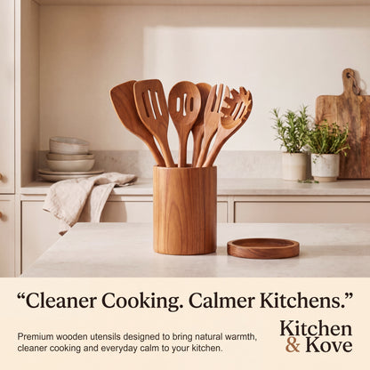 The Kove 9™ Wooden Utensil Set